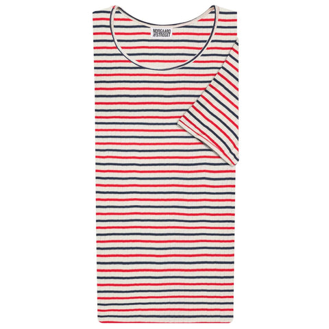 101 Short Sleeve Tricolore (Ecru/Red/Marine)