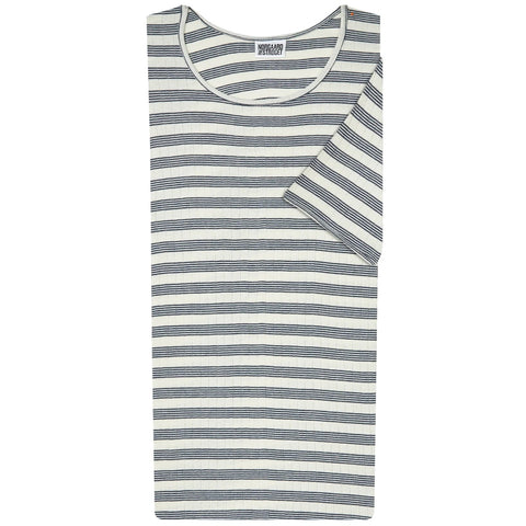 101 Short Sleeve BW Stripe (Ecru/Marine)