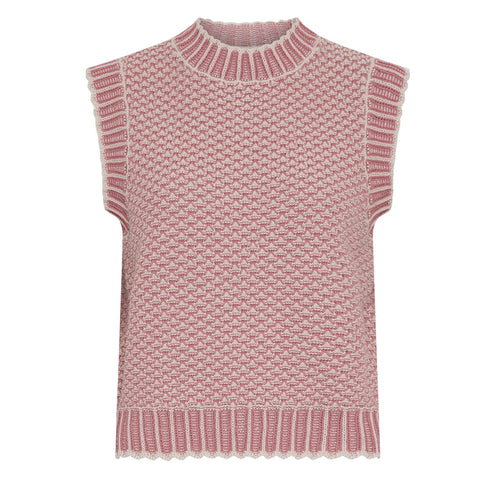 Pilla Vest (Oatmeal/Rose)