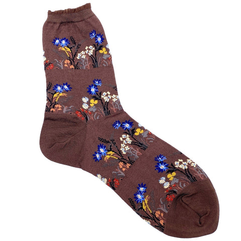 Wild Flower Strømper (Brown)